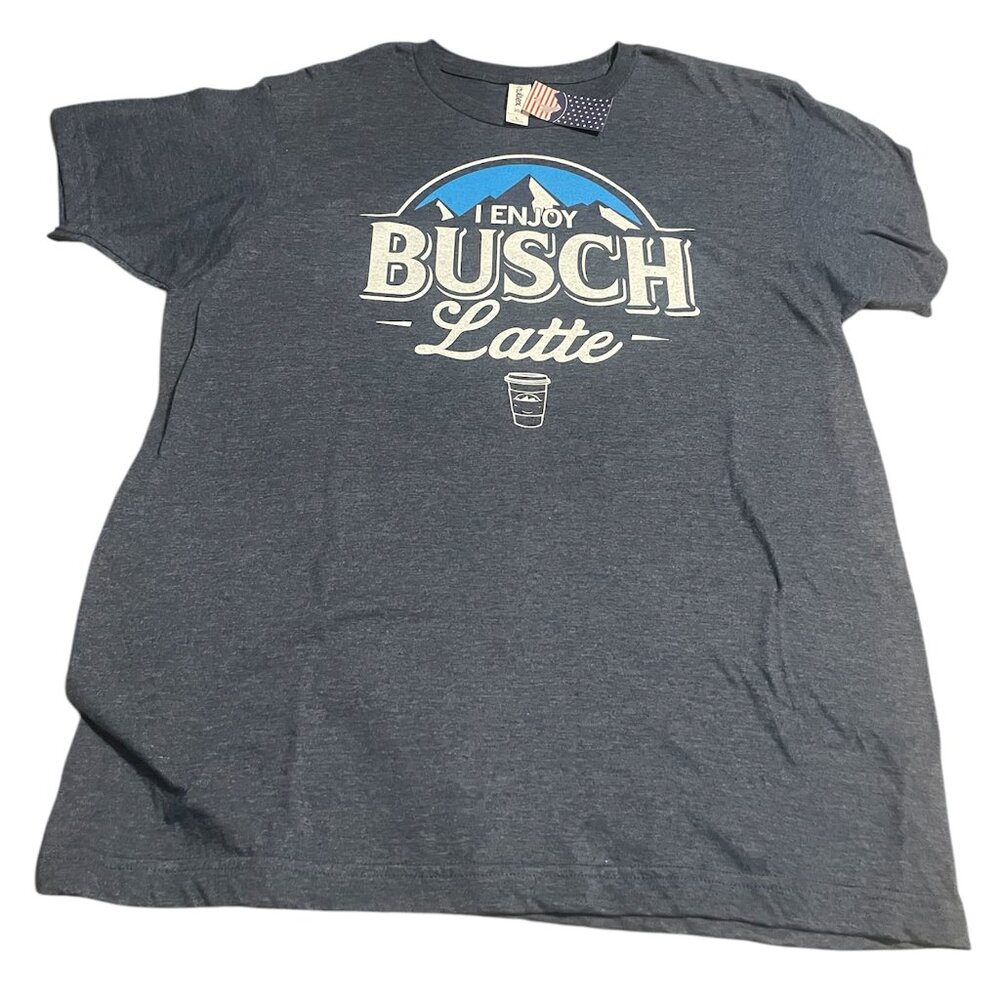 Mens Busch Light T-Shirt (Busch Latte), Size L